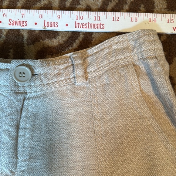 The Territory Ahead 100% linen Skirt womens 8 A Line knee length 90’s Y2K beige - Picture 9 of 10